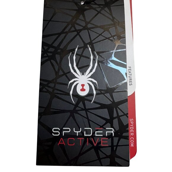 SPYDER ACTIVE Ribbed Ottoman Short Sleeve Crew Neck Top - Black - Small - NWT - Picture 6 of 10